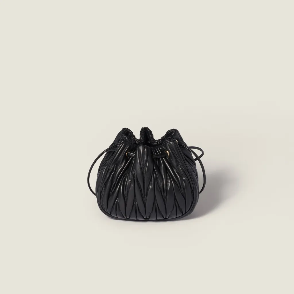Matelassé Nappa Leather Pouch