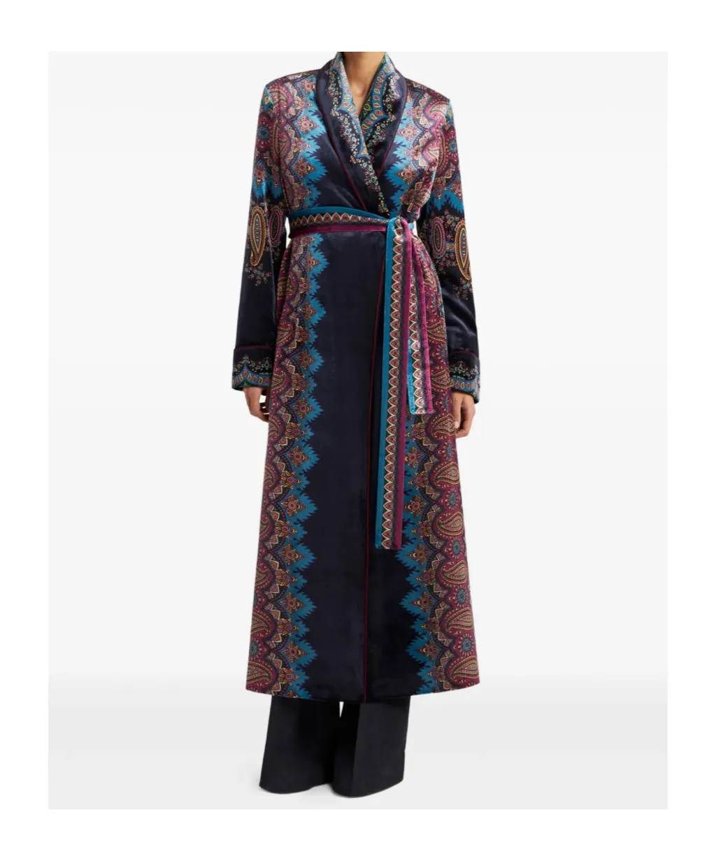 Long-Sleeved Robe Coat