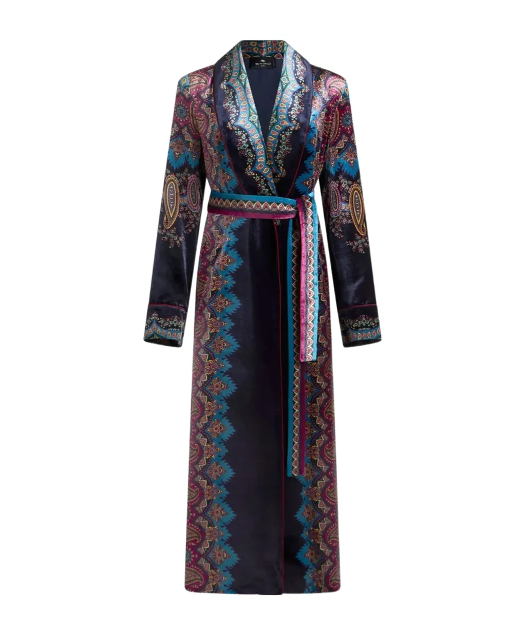 Long-Sleeved Robe Coat