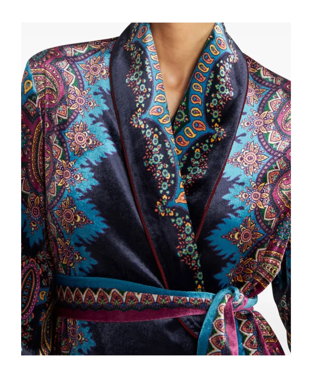 Long-Sleeved Robe Coat