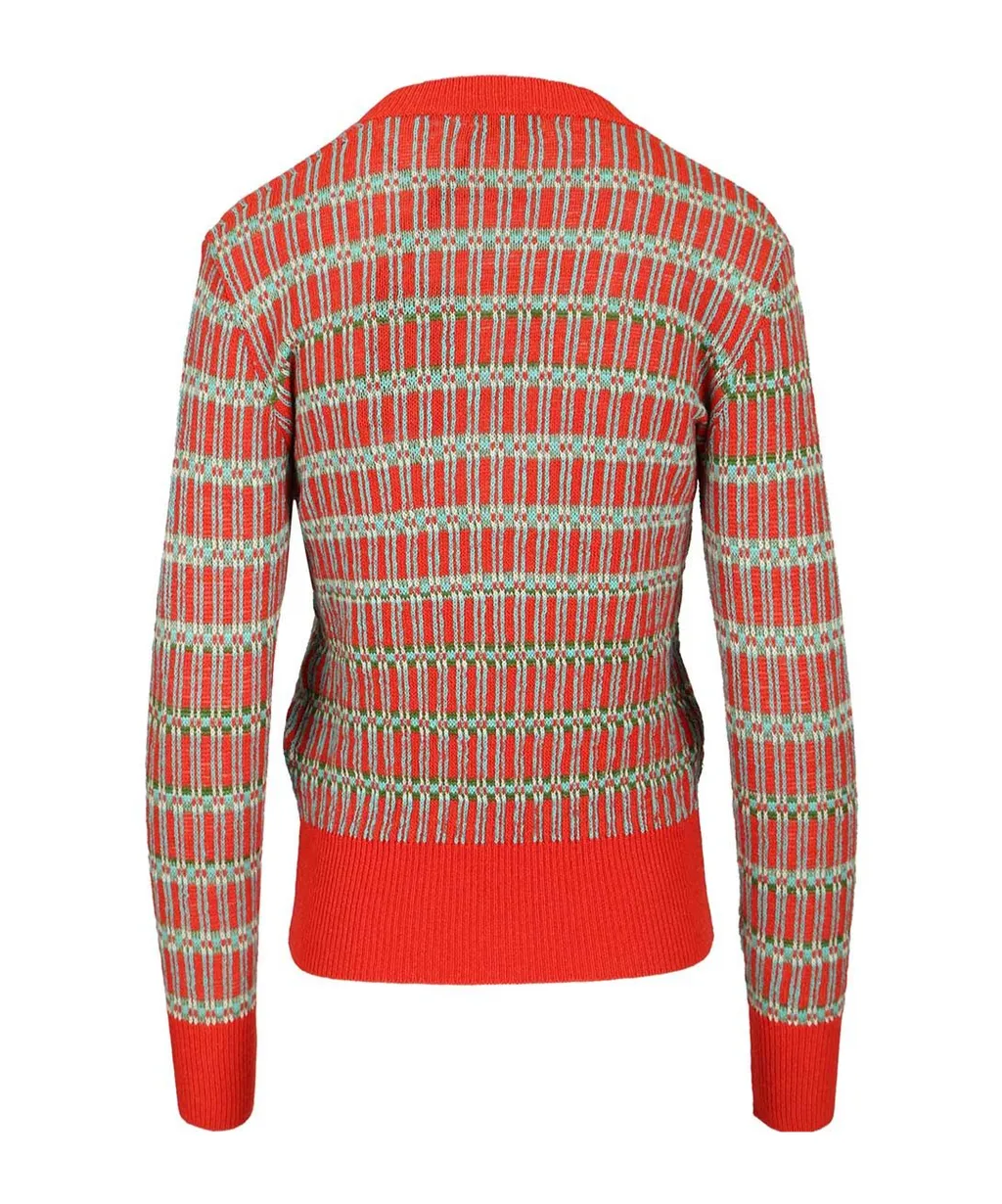 Wool-Blend Jacquard Sweater