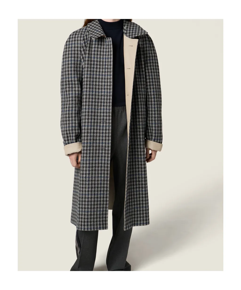 Miu Miu Button-Up Long Coat