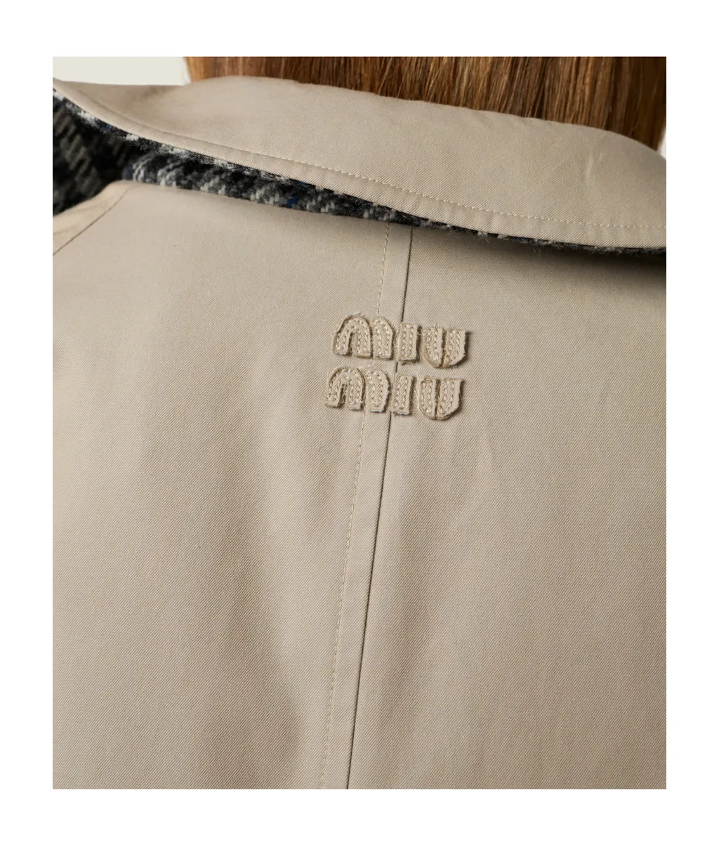 Miu Miu Button-Up Long Coat
