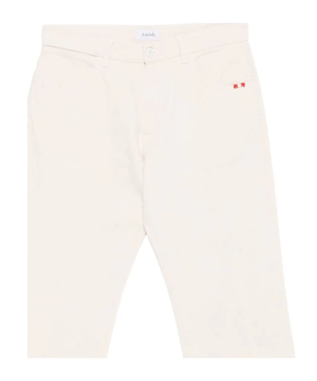 Amish Tricolor Stitching Jeans