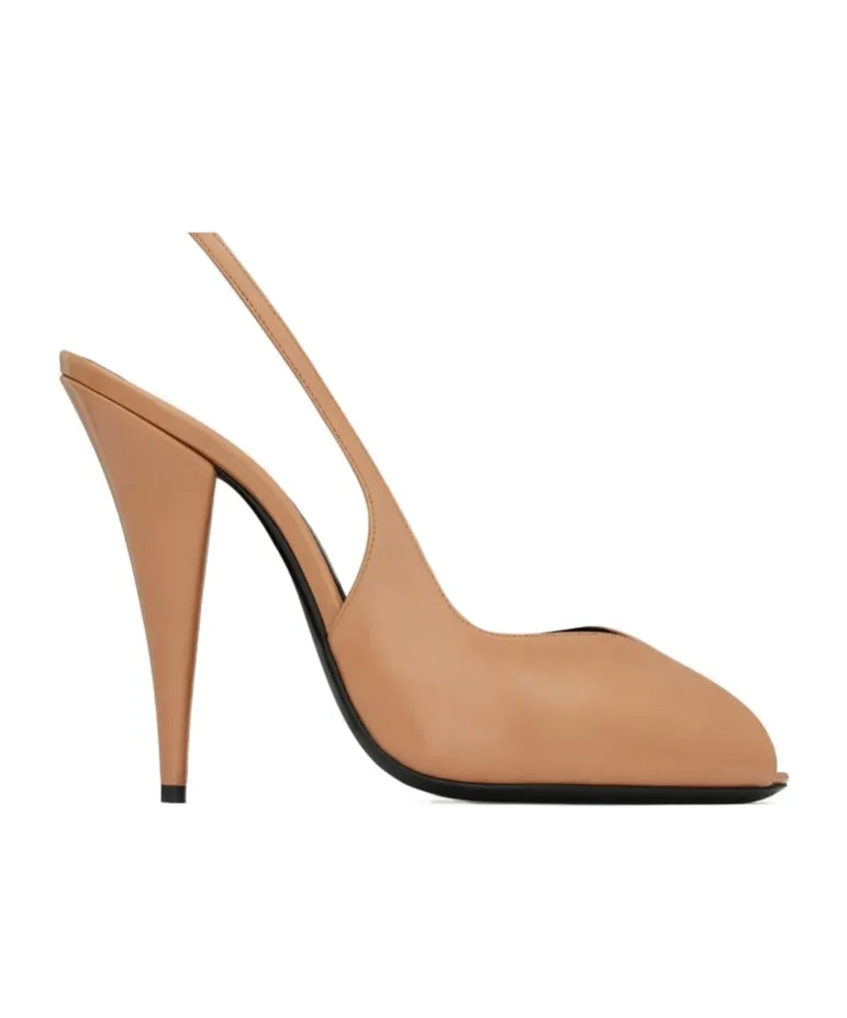 Page Slingback Pumps In Smooth Leather