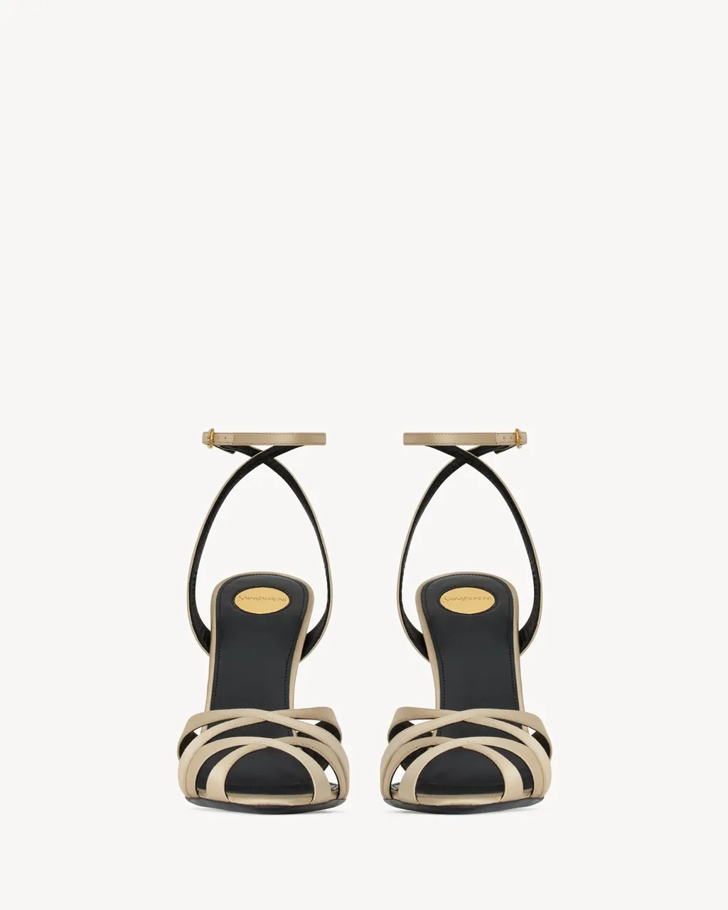 Chandelle Sandals In Satin Crepe