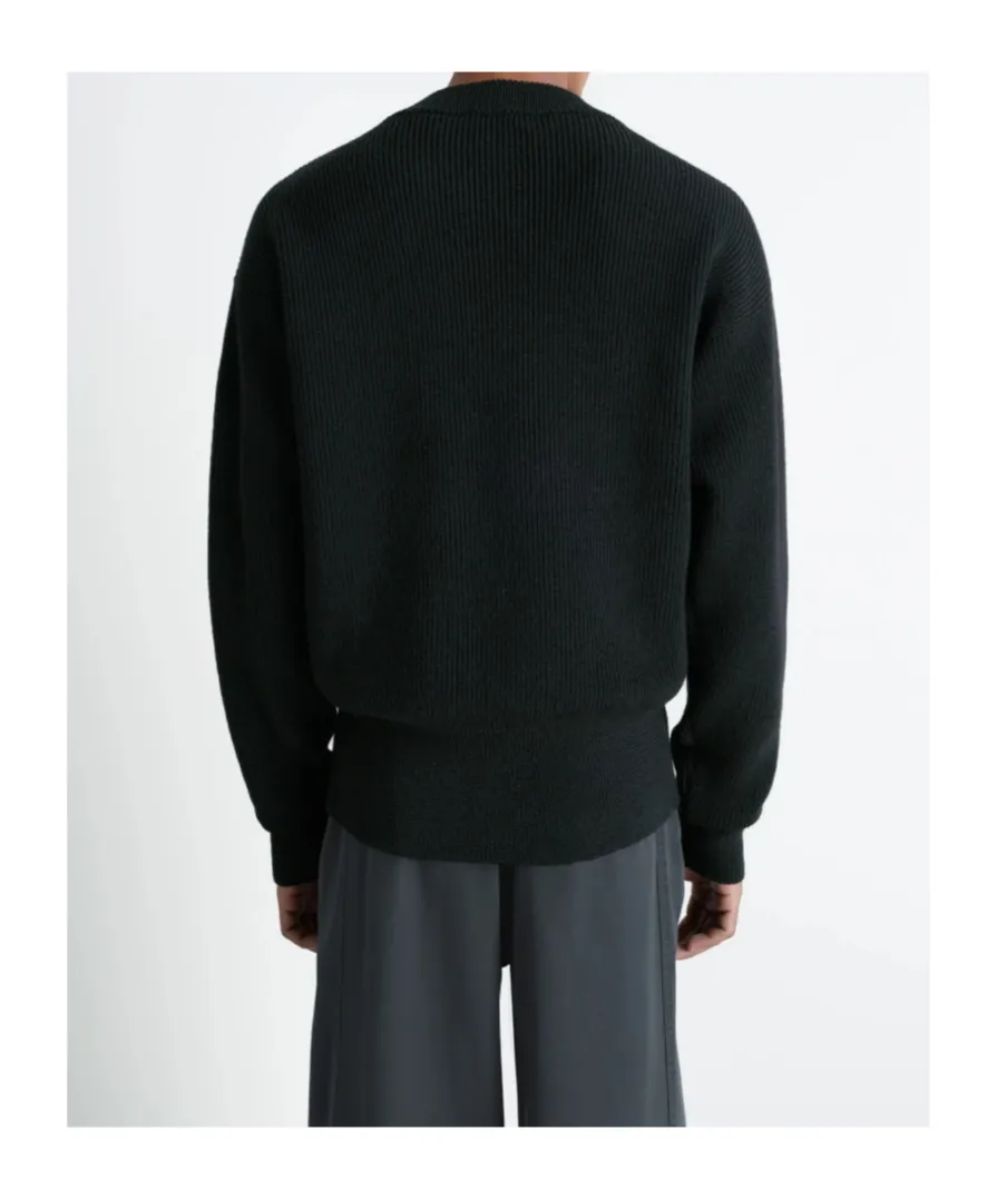 Lemaire Crewneck Ribbed Sweatshirt