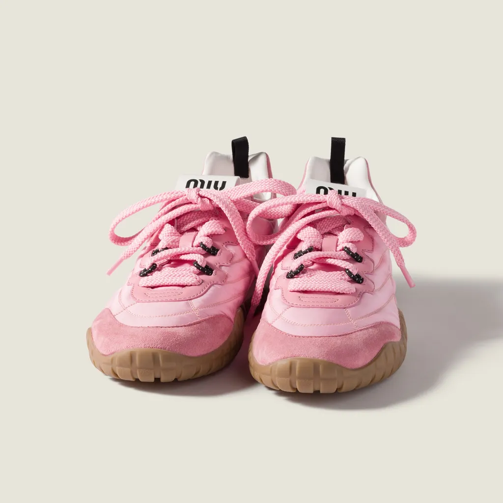 Tyre Technical Fabric And Suede Sneakers