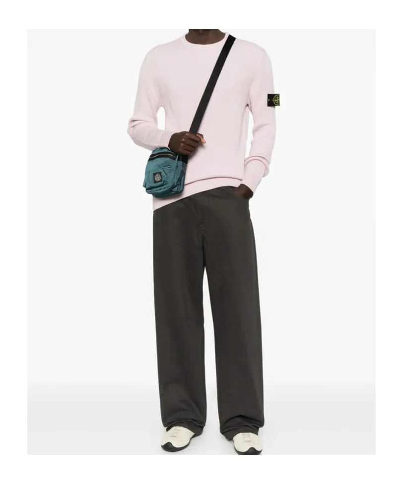 Ribbed Crew-Neck Sweater