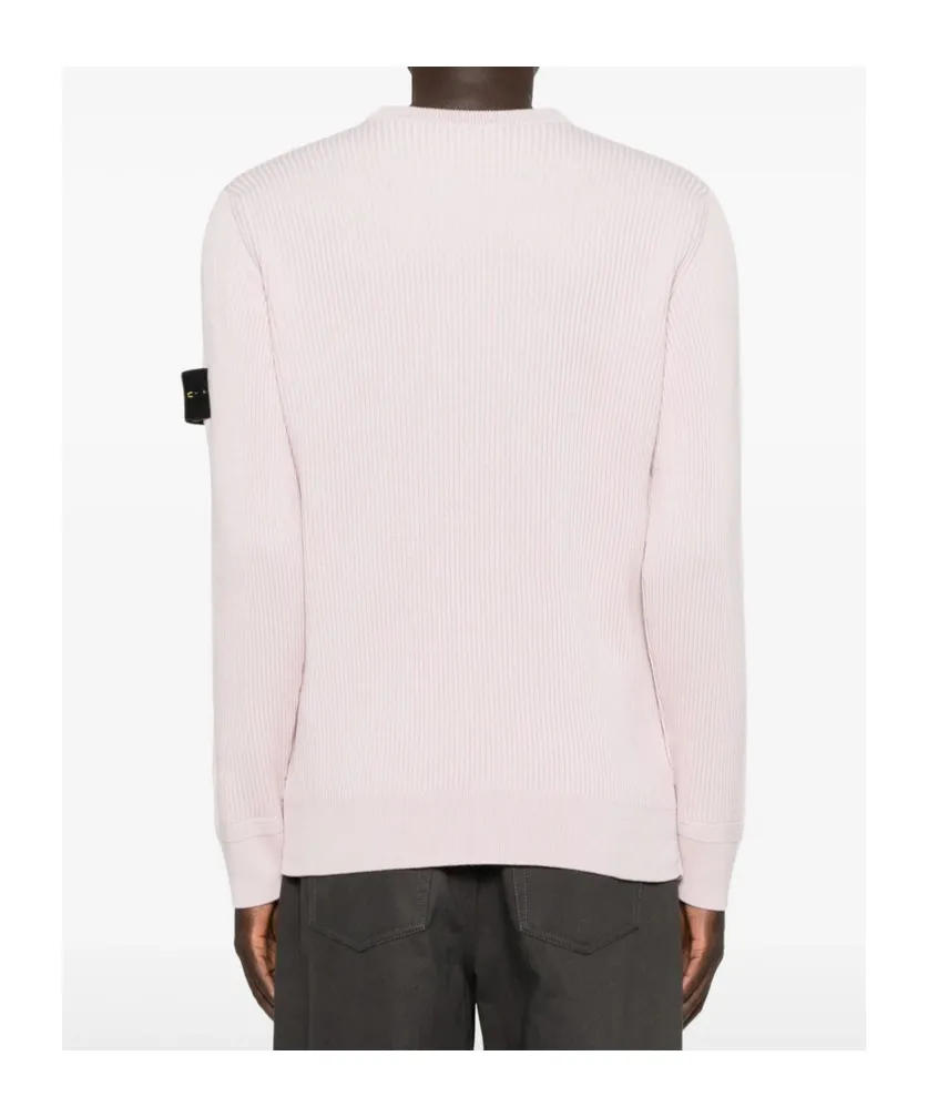 Ribbed Crew-Neck Sweater