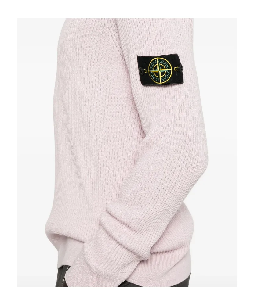 Ribbed Crew-Neck Sweater