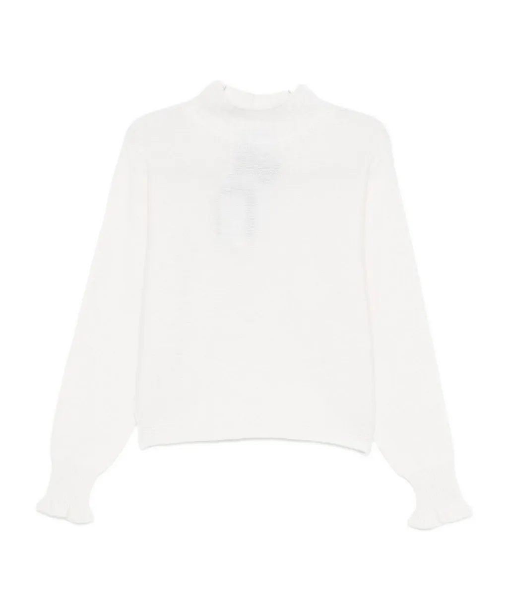 Twinset	Mock-Neck Ruffled Jumper