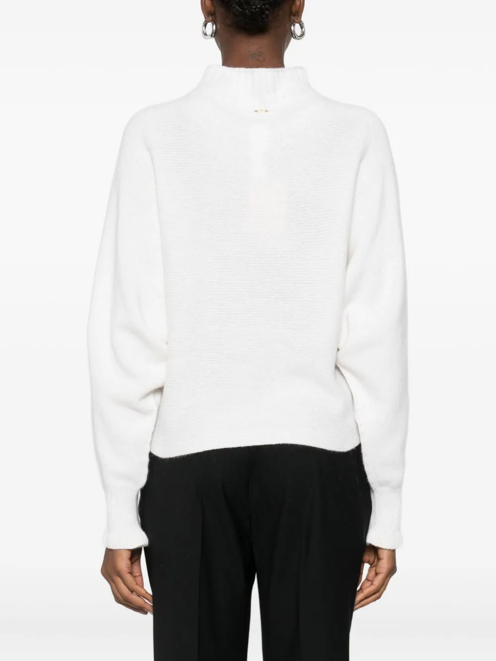 Twinset	Mock-Neck Ruffled Jumper