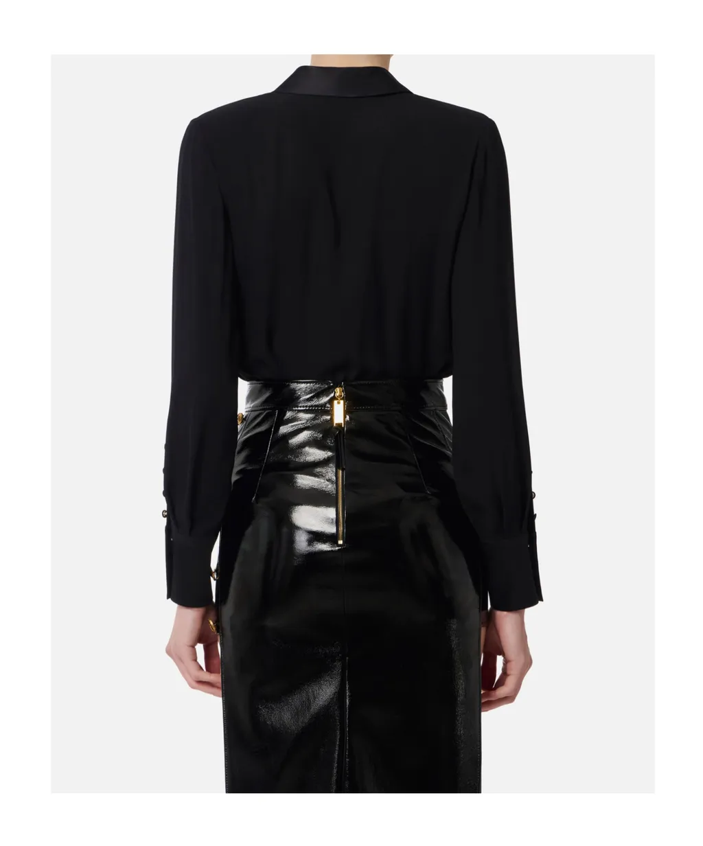 Elisabetta Franchi Satin Georgette Jumpsuit