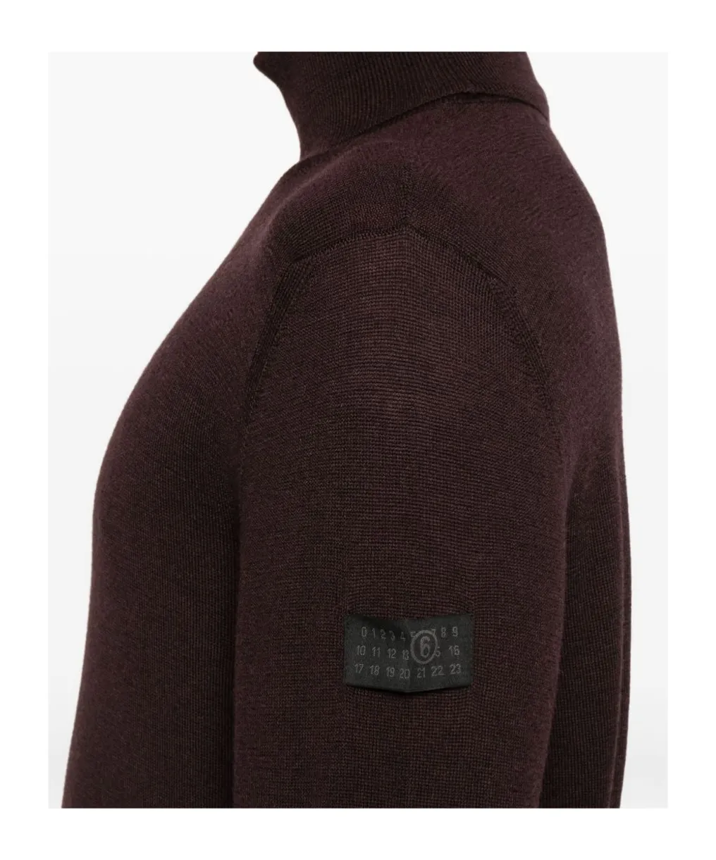 Roll-Neck Panelled Sweater