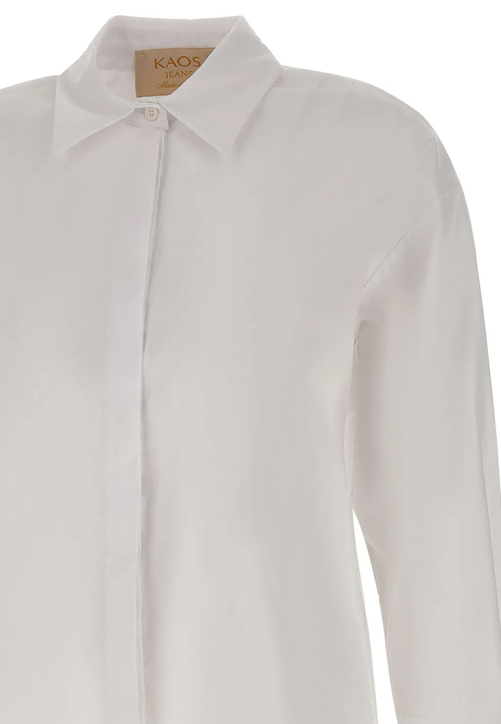 Classic-Collar Cotton Shirt