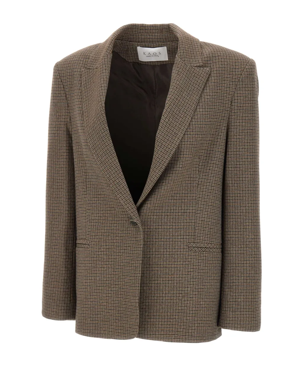 Kaos Micro Houndstooth Blazer
