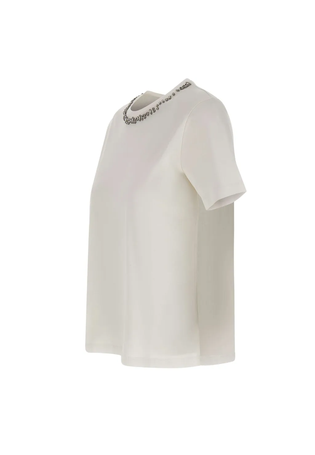 Crystal-Embellished Crew-Neck T-Shirt