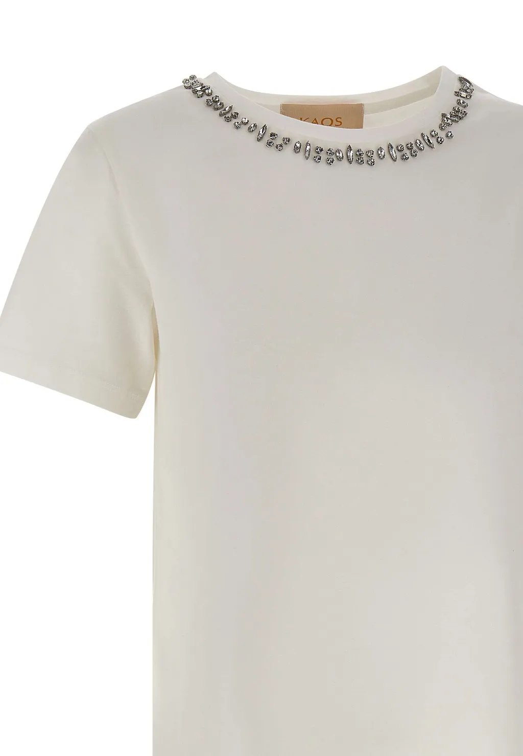 Crystal-Embellished Crew-Neck T-Shirt