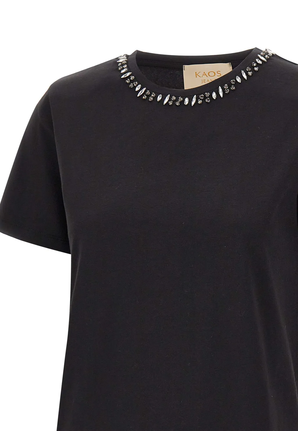 Crystal-Embellished Crew-Neck T-Shirt