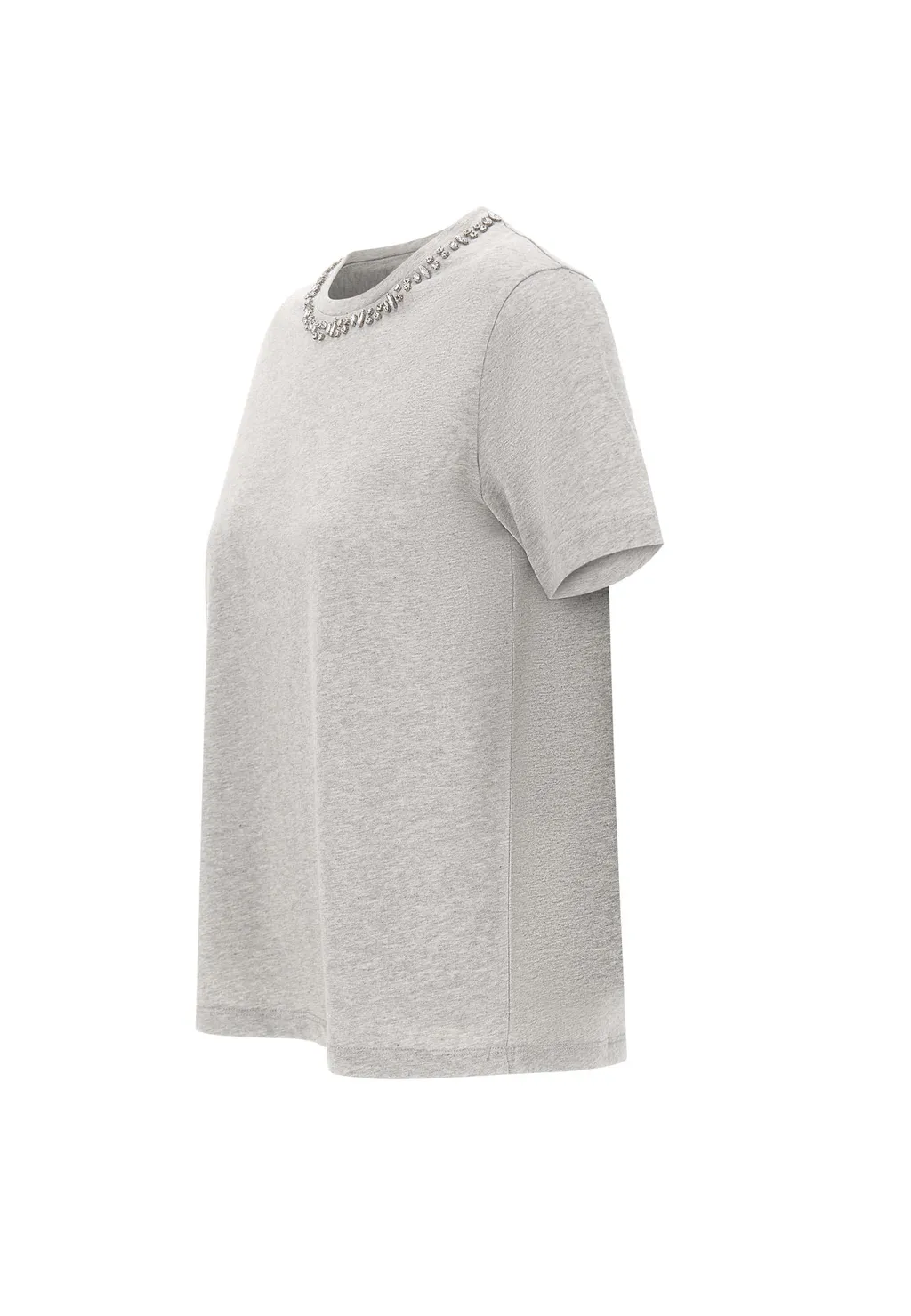Crystal-Embellished Crew-Neck T-Shirt