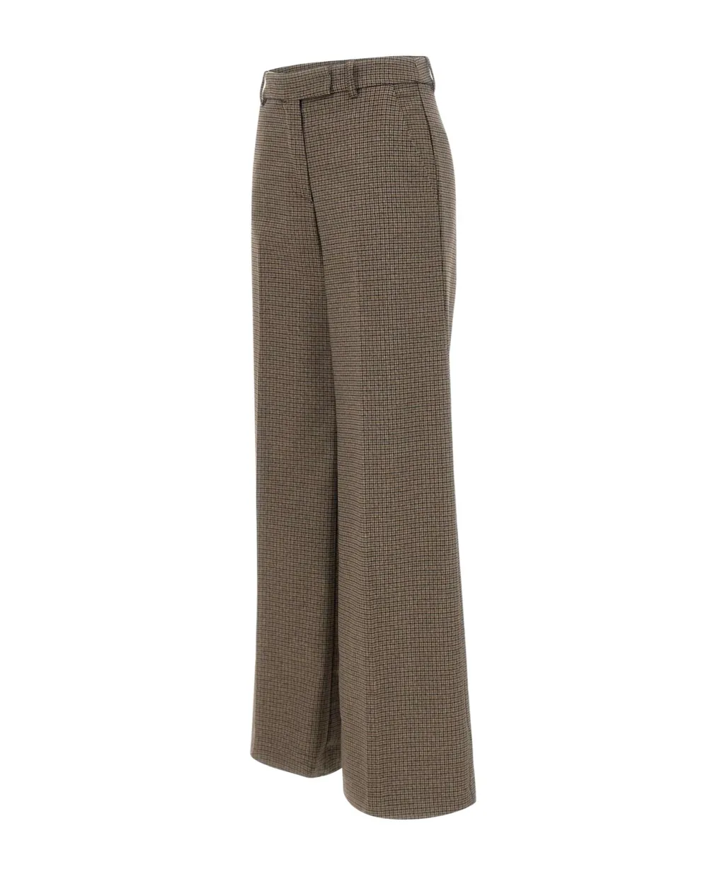 Check-Pattern Trousers