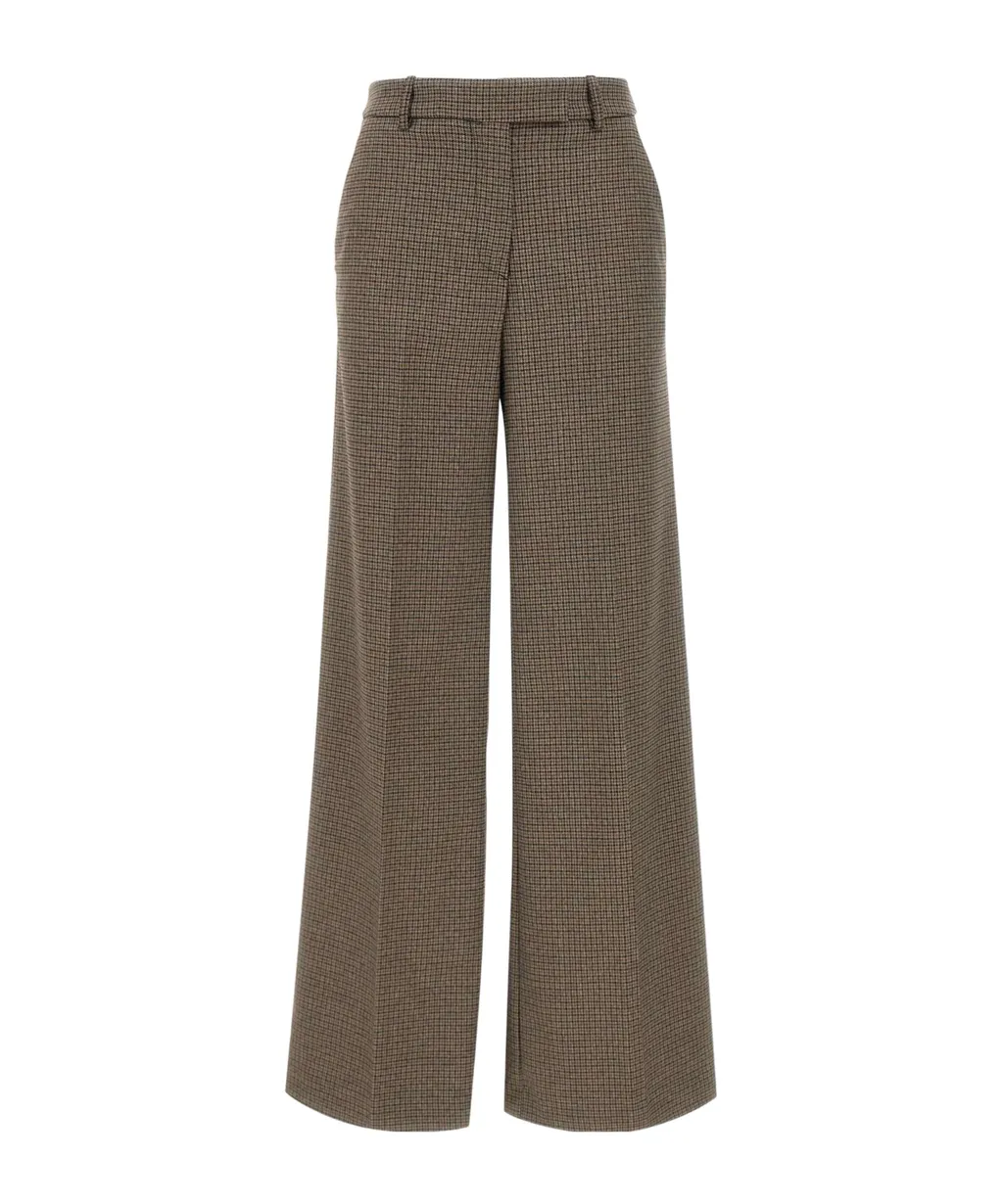 Check-Pattern Trousers