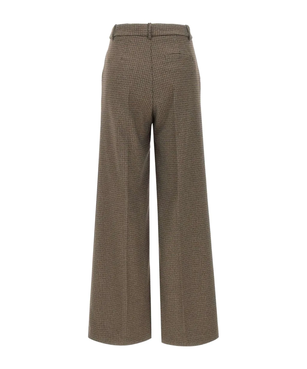 Check-Pattern Trousers