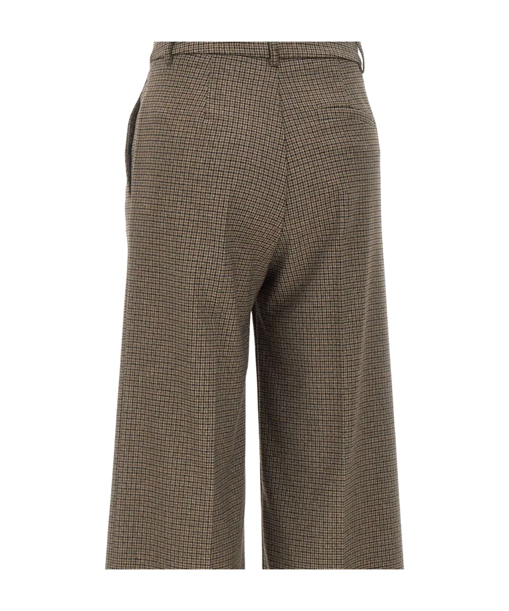 Check-Pattern Trousers