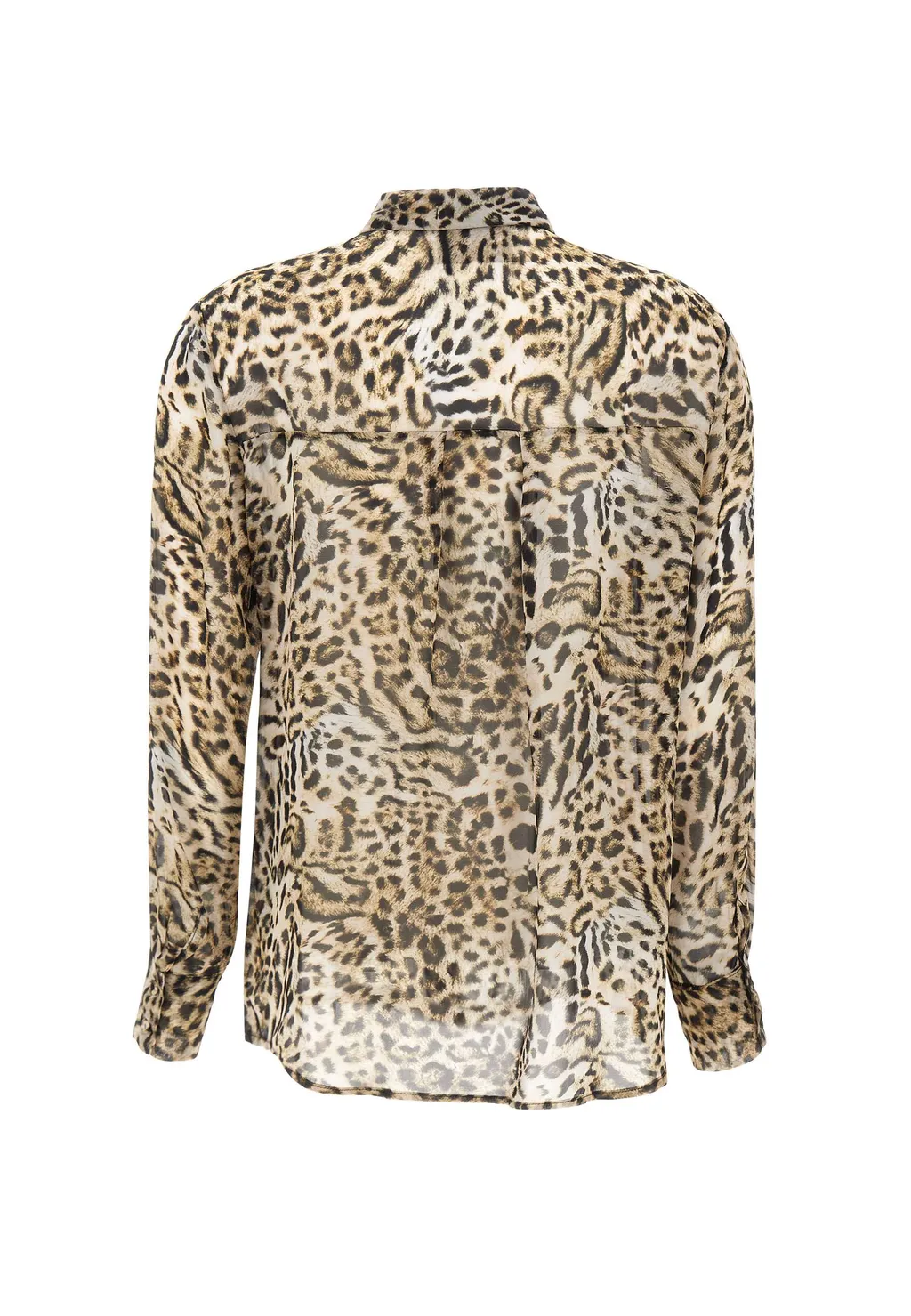 Animal-Print Button-Front Shirt