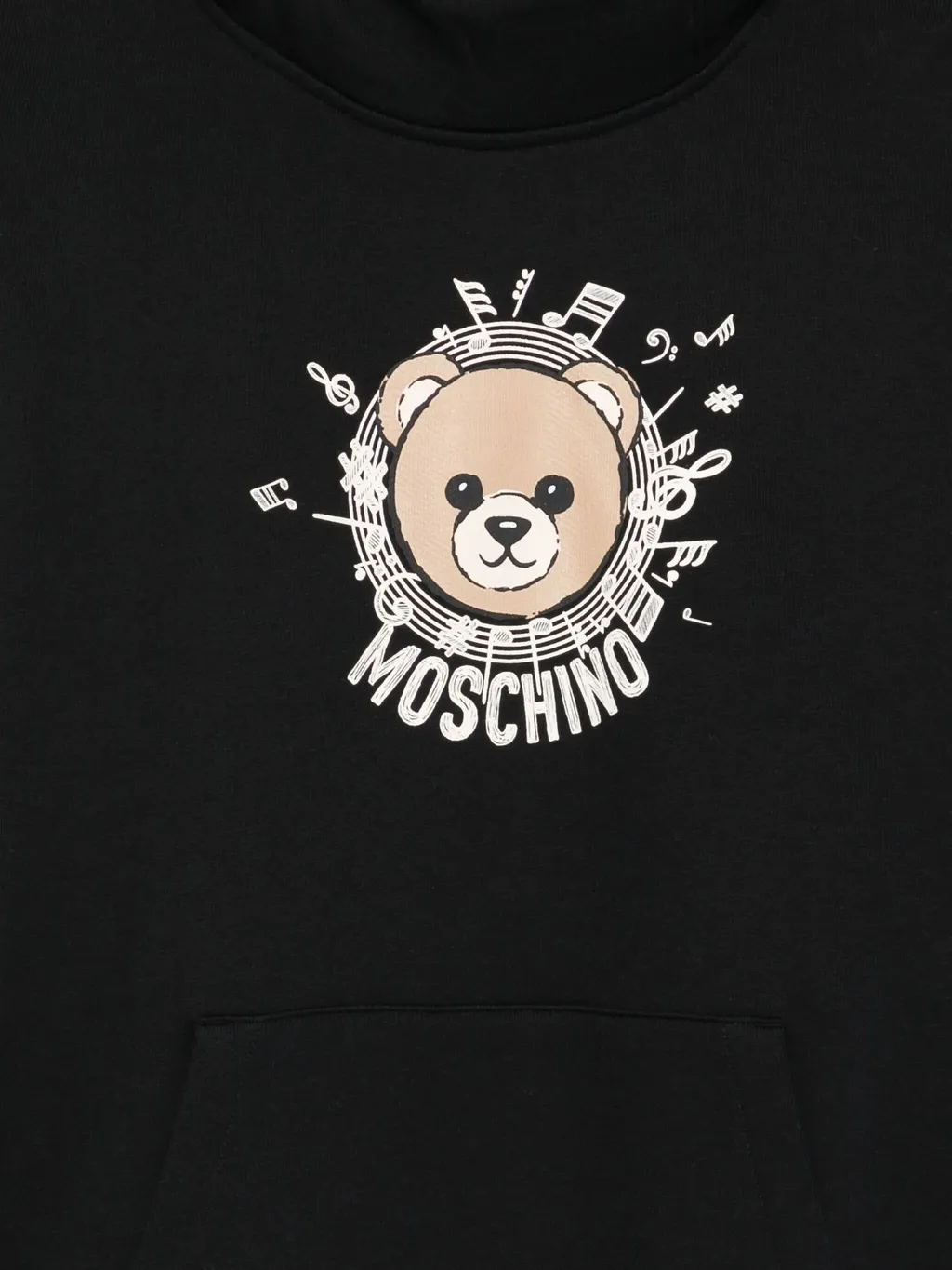 Teddy-Print Cotton Hoodie