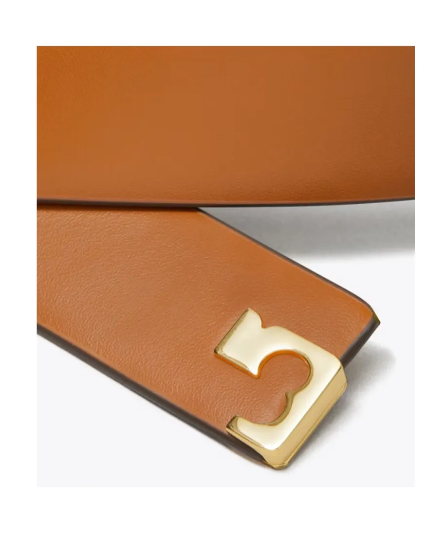 Leather Rectangle-Buckle Belt