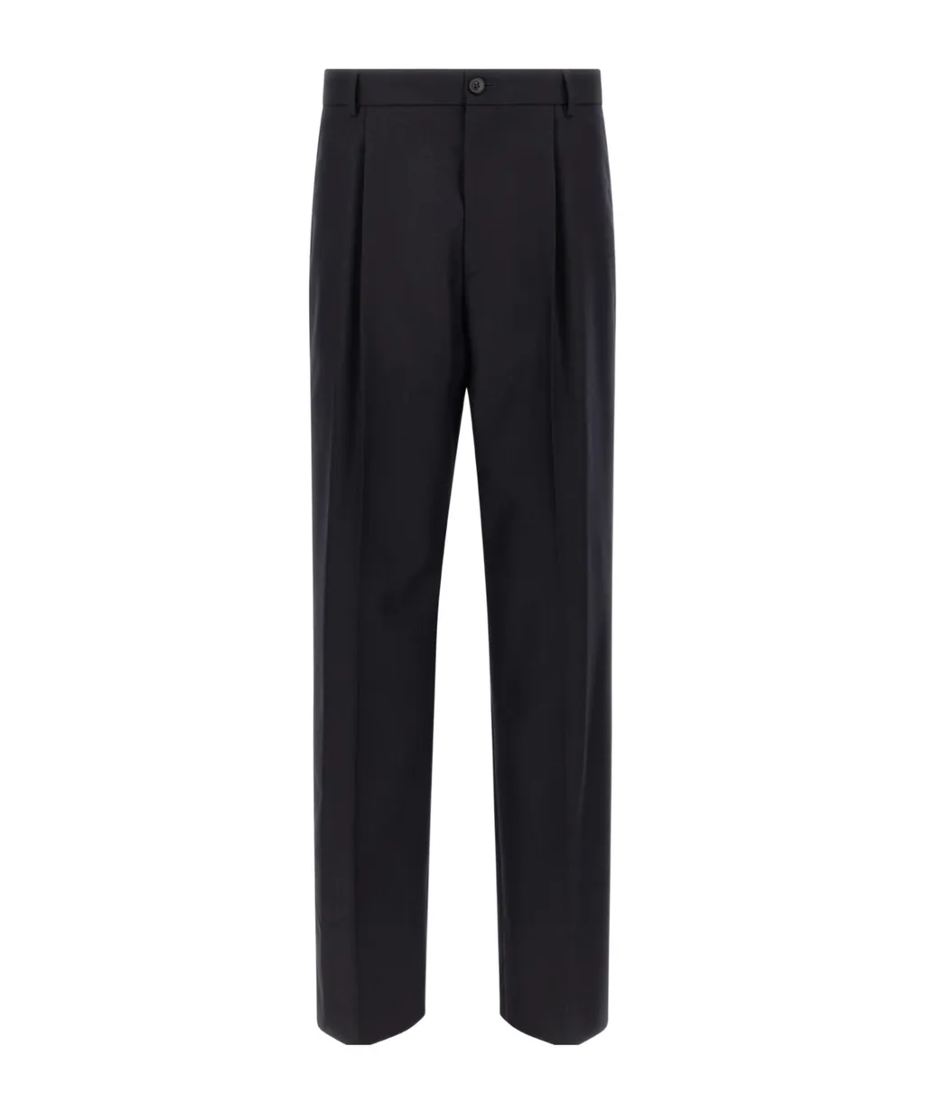 Straight Wool Pants