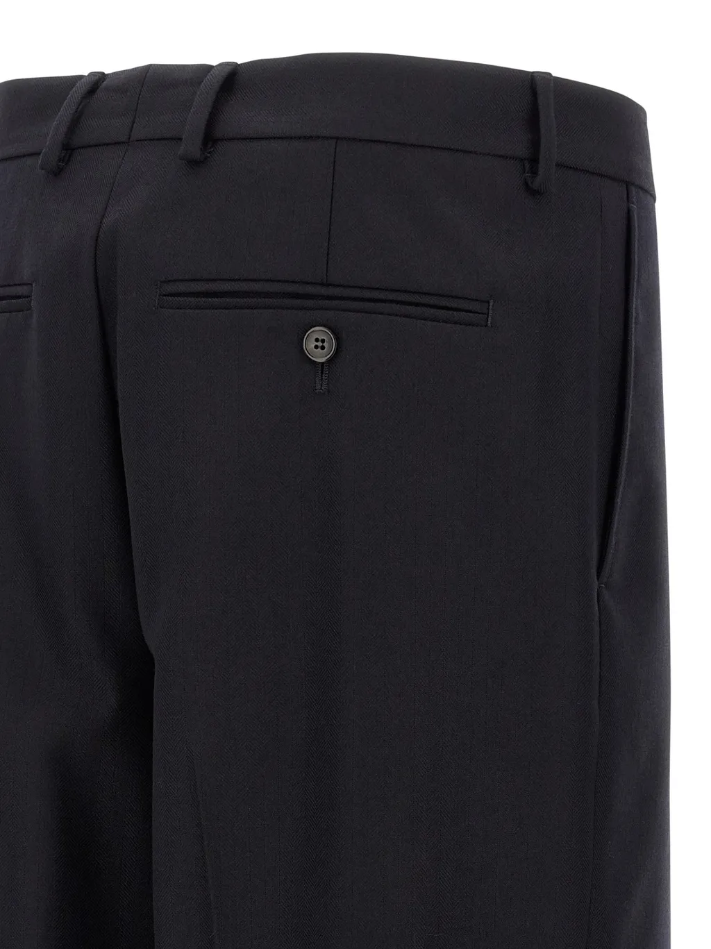 Straight Wool Pants