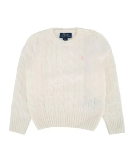 Polo Ralph Lauren Kids Logo Embroidered Knitted Crewneck Jumper