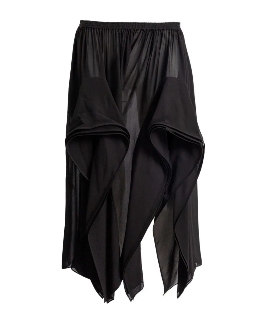 AlaÏA Georgette Ruffle Pants