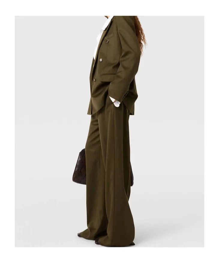 Stella Mccartney Pleat Straight-Leg Pants