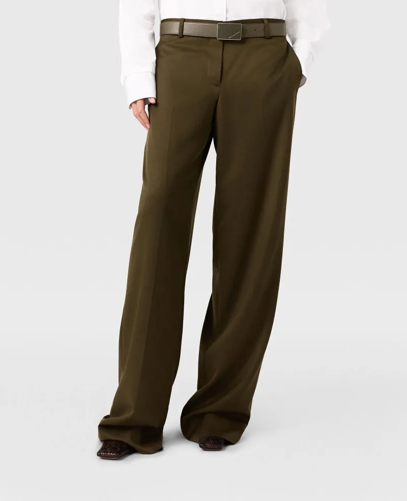 Stella Mccartney Pleat Straight-Leg Pants