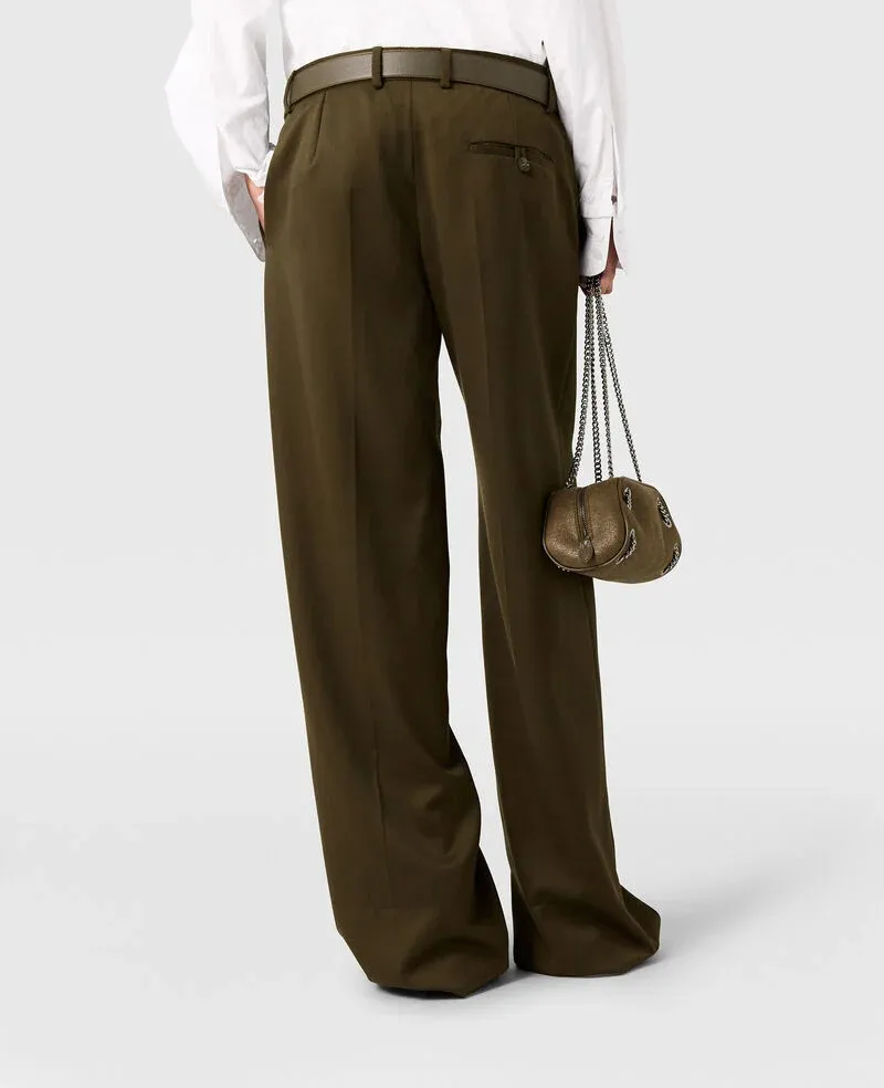 Stella Mccartney Pleat Straight-Leg Pants