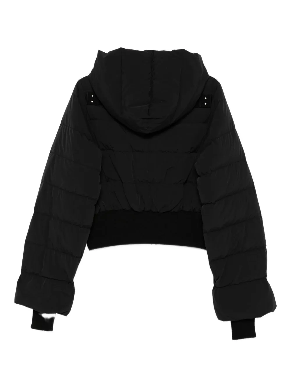 Rick Owens Zip-Up Hooded Quilted Jacket