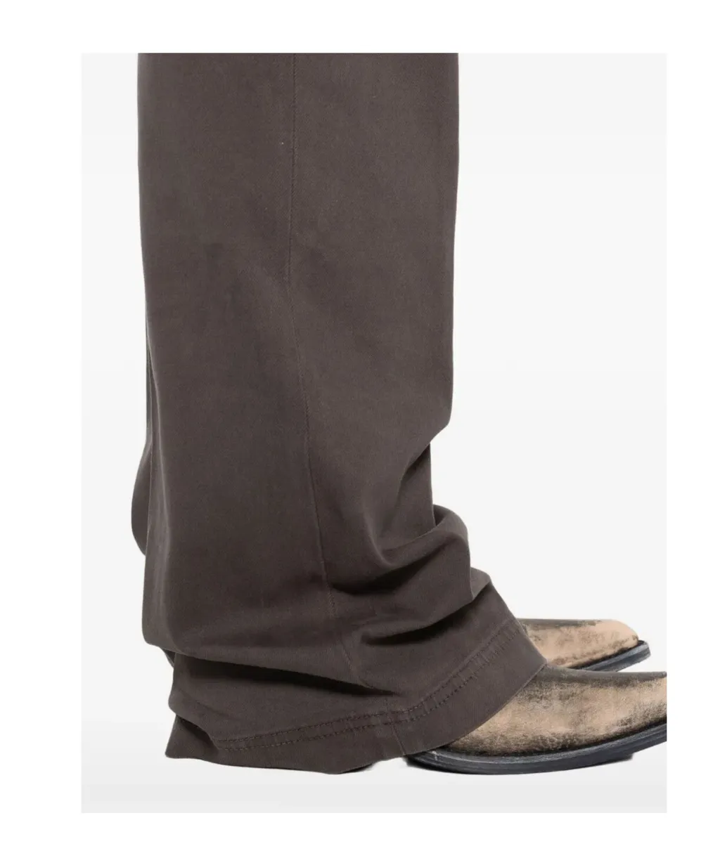 Button-Fly Straight Trousers