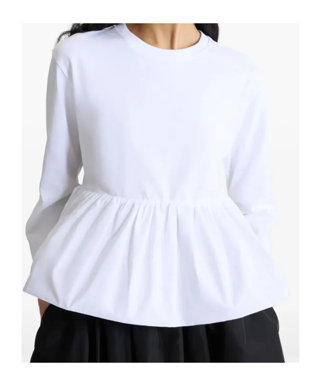 Ruffle-Hem T-Shirt