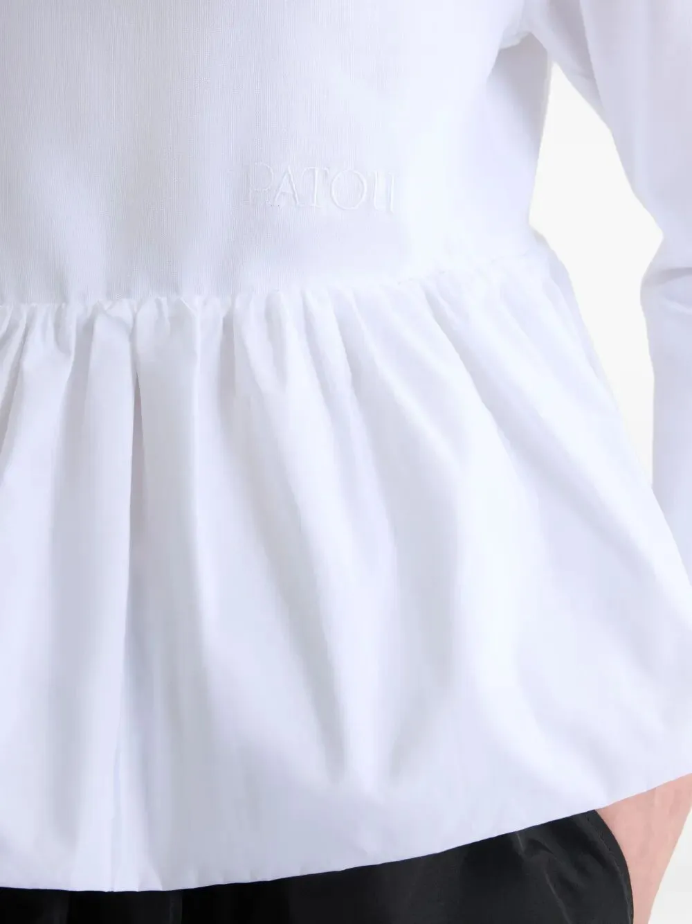 Ruffle-Hem T-Shirt