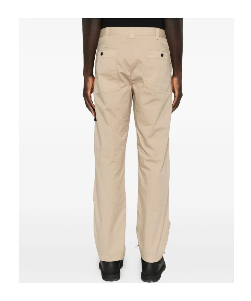 Cargo-Pocket Logo-Patch Trousers