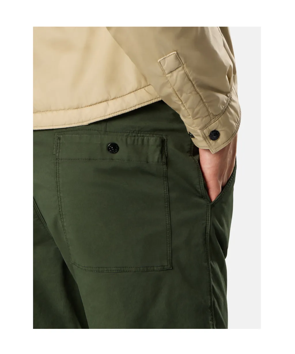 Stone Island Logo Patch Cargo Pants