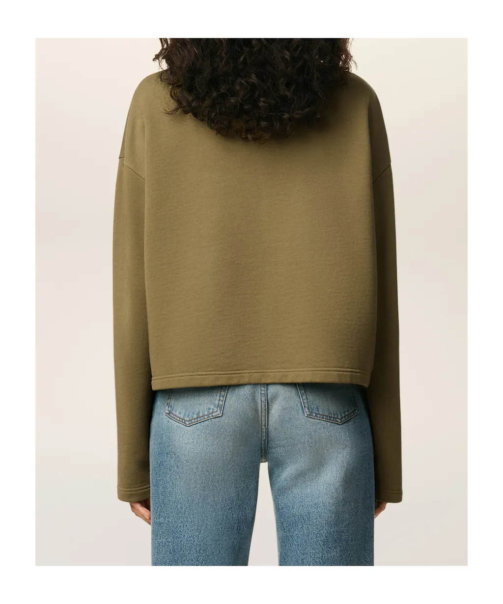 Ami Paris Ami De Coeur Logo Embroidered Crewneck Jumper