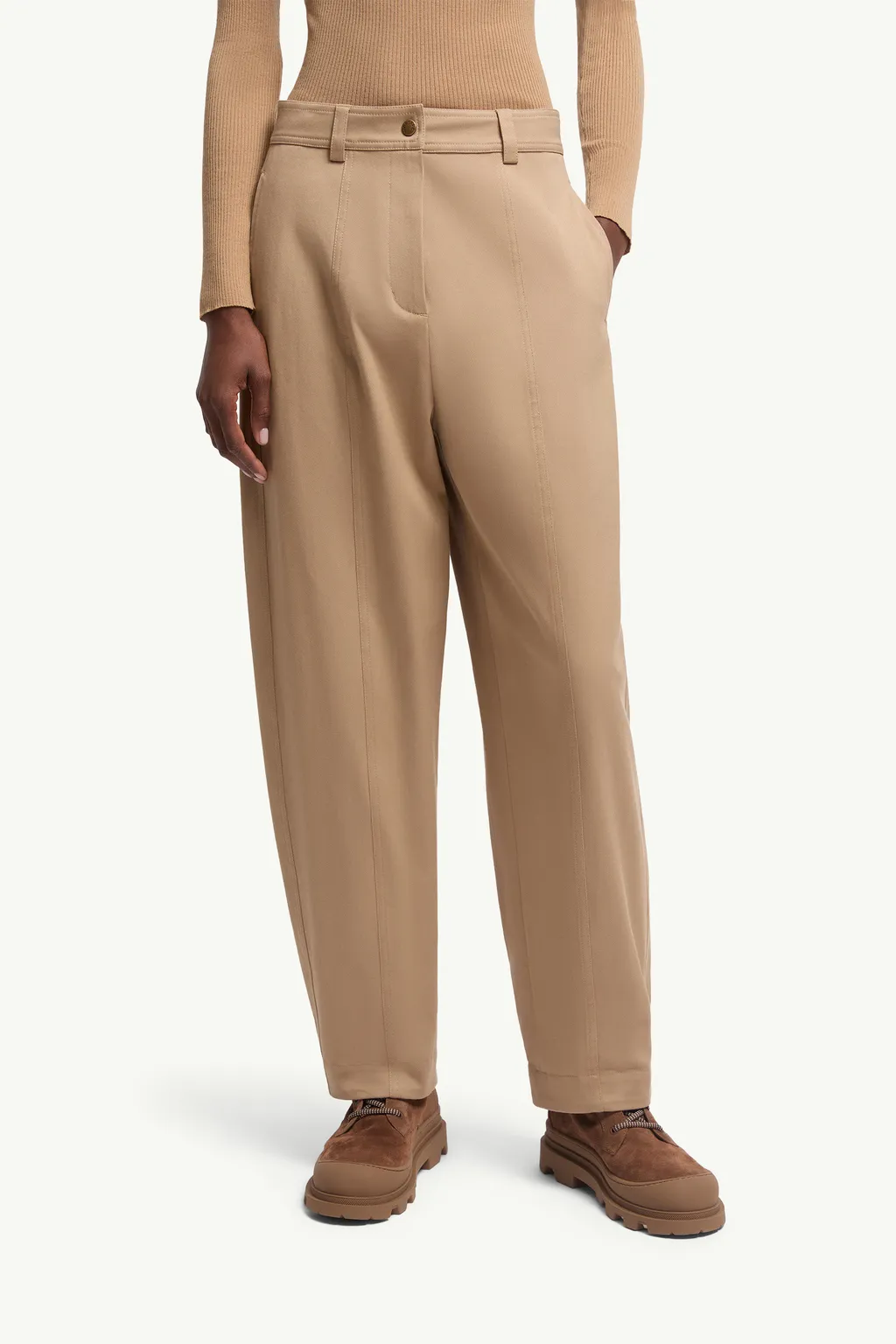 Moncler Straight Leg Gabardine Trousers