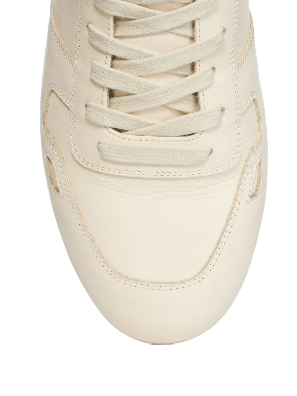Minimal Sneak Leather Panel Sneakers