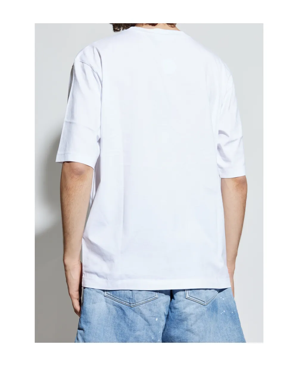 Dsquared2 Slogan Printed Crewneck T-Shirt