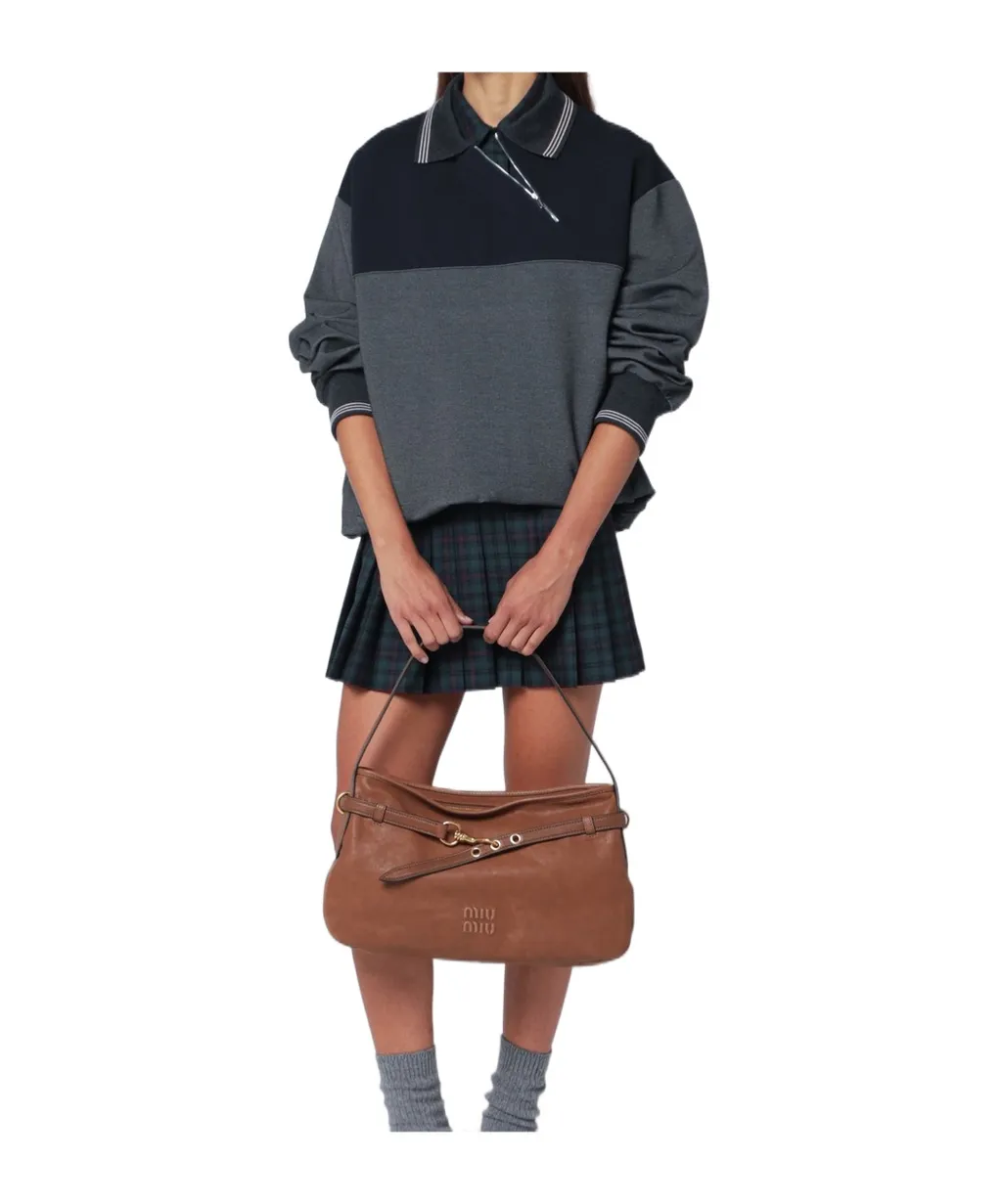 Miu Miu Two-Toned Polo Sweatshirt
